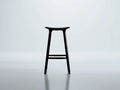 Taburete de bar para exteriores de madera 35×33×75 cm - negro - asiento ergonómico para terraza